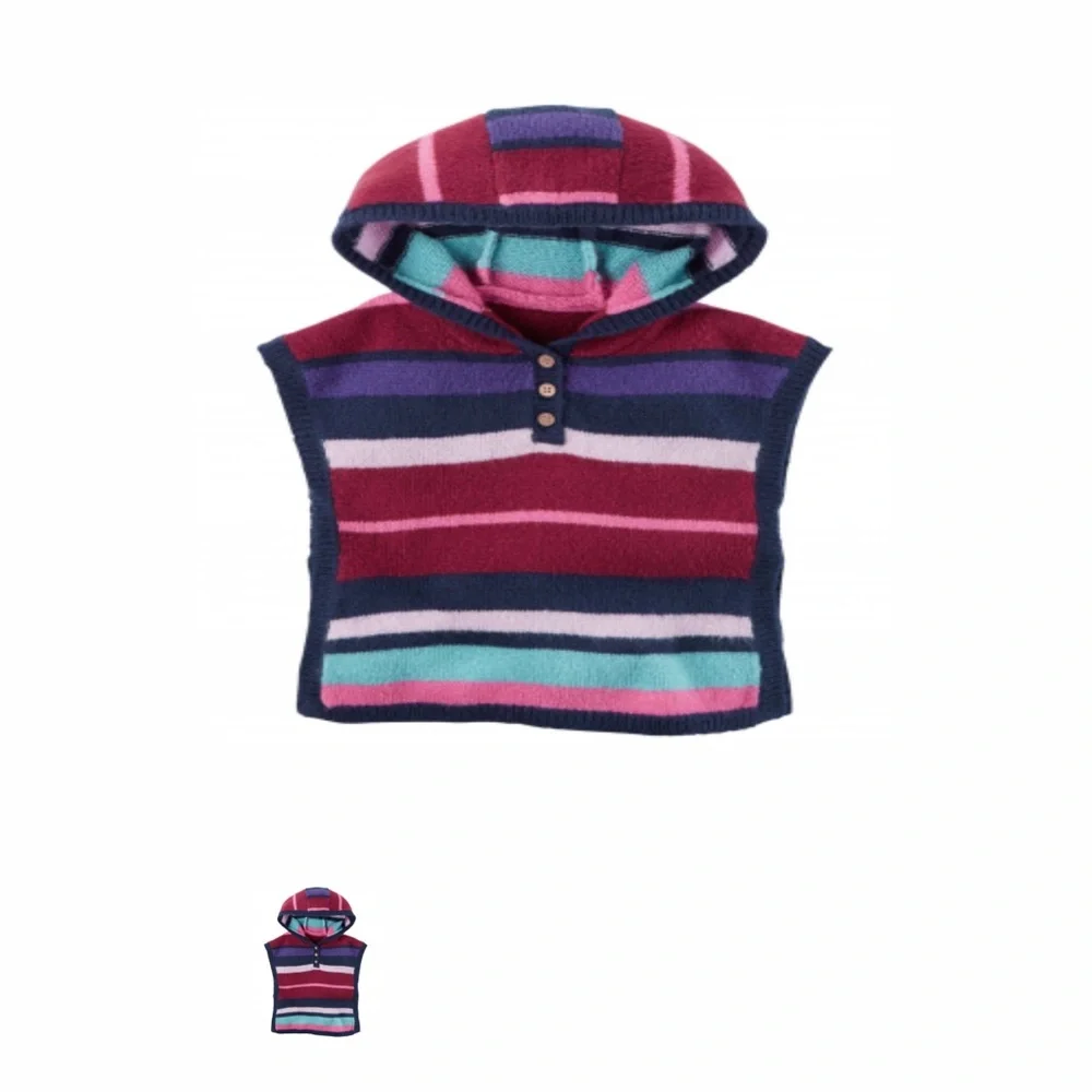NWT CARTER’S Baby Girl Vest Just like Mom’s Multi colors STRIPED PULLOVER SZ 6M